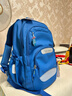 TigerFamily虎米小學(xué)生書(shū)包1-3年級兒童男女護脊減負超輕雙肩包 【中童27L-極光藍】大容量|柔感面料 一抹即凈 曬單實(shí)拍圖