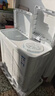 海爾（Haier）半自動(dòng)雙桶雙缸洗衣機 12KG大容量  強力去污洗大件 一級能效家電國家補貼以舊換新 XPB120-81D2 曬單實(shí)拍圖