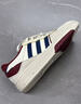 adidas「面包鞋」COURTIC經(jīng)典運動(dòng)板鞋男女阿迪達斯官方三葉草 晶白/淺米色/棕紅/藏青藍   41 曬單實(shí)拍圖