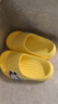 巴布豆兒童拖鞋男女童寶寶軟底居家浴室夏季涼拖鞋 黃色 170碼 曬單實(shí)拍圖
