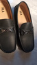 海瀾之家父親節禮物男鞋春季2026新款豆豆鞋男商務(wù)休閑皮鞋男一腳蹬樂(lè )福鞋 黑色 42 曬單實(shí)拍圖