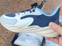 鴻星爾克童鞋男童運動(dòng)鞋冬季透氣女童休閑跑步鞋兒童耐磨防滑跑鞋 藏深藍/云霧灰 -偏小1碼 37 曬單實(shí)拍圖