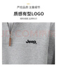 JEEP吉普衛衣男士長(cháng)袖T恤秋冬季假兩件打底衫上衣男裝 花灰加絨   3XL 曬單實(shí)拍圖