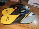回力人字拖男夏季外穿沙灘防滑夾腳簡(jiǎn)約休閑EVA夾趾拖新款男涼拖 黑黃 44 【標準碼】 曬單實(shí)拍圖