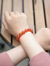 亞梵尼天然南紅瑪瑙手串櫻桃紅涼山原礦瑪瑙馬年本命年手鏈男女款新年禮 天然南紅瑪瑙 【曜晶級】天然櫻桃紅南紅-10MM 曬單實(shí)拍圖