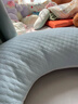 春夏款哺乳枕頭喂奶枕護腰喂奶神器躺喂抱娃嬰兒u型喂奶哺乳枕 粉藍雙拼 曬單實(shí)拍圖