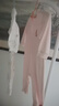 拉比【100%精梳棉】嬰幼童四季爬服新生兒衣服全開(kāi)連體衣純棉a類(lèi)春季 粉紅 66cm 曬單實(shí)拍圖