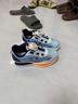 回力（Warrior）兒童跑步鞋旋鈕扣運動(dòng)鞋中大童校園籃球鞋 WZ(CL)-2001 藍桔   35 曬單實(shí)拍圖