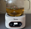 美的（Midea）花漾0膠水全玻璃全自動(dòng)養生壺 辦公室多功能煮茶壺 燒水壺恒溫電熱水壺煮茶器花茶壺1L YS10B101 曬單實(shí)拍圖