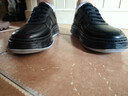 暇步士（Hush Puppies）男士休閑板鞋真皮2025新款簡(jiǎn)約百搭緩震小白鞋 曜石黑 41 曬單實(shí)拍圖