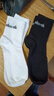 男士中筒純色字母運動(dòng)長(cháng)襪潮流百搭防臭吸汗四季休閑襪子 隨機顏色 2雙 均碼 曬單實(shí)拍圖