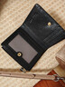 班亞奴錢(qián)包女士短款真皮零錢(qián)包2025新款小眾精致高檔小巧錢(qián)夾卡包軟牛皮 黑色（頭層牛皮）防盜刷 曬單實(shí)拍圖