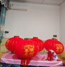 新年大紅燈籠一對大門(mén)掛的2026春節植絨裝飾元宵節馬年燈籠掛件 【一對裝】年年有余100# | 遙控LED燈 曬單實(shí)拍圖