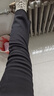 棉致加絨加厚黑色高腰微喇牛仔褲女秋冬季新款小個(gè)子修身直筒休閑褲子 F829黑色【加絨高品質(zhì)】 L 115-125斤 曬單實(shí)拍圖