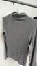 NOMe半高領(lǐng)打底衫女2026新款春秋冬內搭修身緊身打底長(cháng)袖 深灰色 2XL 曬單實(shí)拍圖