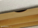 換鞋凳家用鞋架小窄門(mén)口室內置物架入戶(hù)門(mén)防塵簡(jiǎn)易收納鞋柜穿鞋凳 【實(shí)惠】古檀木色40cm+布坐墊 曬單實(shí)拍圖