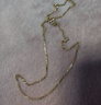 周六福足金999簡(jiǎn)約側身鏈黃金項鏈女生日禮物計價(jià)AA050784 約3.82g 45cm 曬單實(shí)拍圖
