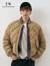 Teenie Weenie小熊男裝簡(jiǎn)約羽絨服潮流棒球領(lǐng)冬季休閑寬松外套 卡其色 L 175 曬單實(shí)拍圖