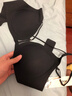 ubras虞書(shū)欣同款紅山茶無(wú)痕光面小胸聚攏升杯文胸罩女內衣紅色 黑色套裝 M 75A/75B/75C 曬單實(shí)拍圖