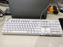 狼蛛（AULA）S500機械鍵盤(pán) 有線(xiàn)背光 104鍵全尺寸 鍵盤(pán)電競游戲專(zhuān)用 電腦多媒體辦公全鍵無(wú)沖 白色冰藍光青軸 曬單實(shí)拍圖