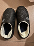防水棉拖鞋男外穿防滑居家情侶包跟保暖毛絨棉拖鞋女情侶秋冬棉拖 黑色【小熊棉鞋】 40-41 曬單實(shí)拍圖