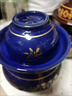 天戈（TIANGE）土陶泡菜壇子新款四川加厚帶內蓋家用腌菜罐酸菜壇子 藍釉小金魚(yú)新款泡菜壇 13斤水容量 曬單實(shí)拍圖
