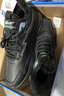 回力（Warrior）官方男鞋冬季加絨棉鞋皮面防水男士保暖運動(dòng)休閑鞋子男全黑加絨42 曬單實(shí)拍圖