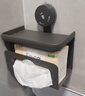 百悍衛生間吸盤(pán)紙巾盒廁所衛生紙置物架廁紙盒卷紙盒免打孔浴室掛件 曬單實(shí)拍圖