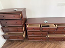巢趣 斗柜實(shí)木四斗柜美式斗柜美式儲物柜美式實(shí)木斗柜 黑胡桃色 安娜四斗柜[升級櫻桃木-黑胡桃] 曬單實(shí)拍圖
