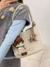 紐芝蘭（NUCELLE）織趣編織HOBO包2026新款輕奢大容量通勤水桶托特包單肩手提包禮物 松月白 （2月24日0點(diǎn)開(kāi)賣(mài)） 高端實(shí)用走心新年情人節禮物送女生 曬單實(shí)拍圖