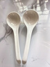 斯凱綈（Sky Top）中號飯勺陶瓷湯勺調羹骨瓷餐勺純白家用酒店餐具勺子4件裝 曬單實(shí)拍圖