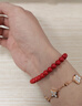 禾伊希朱砂手串辰砂高含量手串真正原砂帝王砂男女本命年手鏈首飾 帝王砂素串-珠徑6mm+【證書(shū)】+【品牌禮盒】 曬單實(shí)拍圖