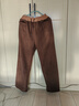 女裝2026年秋冬新款高腰加厚加絨闊腿褲休閑寬松長(cháng)褲女裝褲子 咖色【加絨加厚】 4XL 【建議160-180斤】 曬單實(shí)拍圖