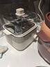 小熊（Bear）不銹鋼電煮鍋 宿舍小電鍋 電蒸鍋 學(xué)生泡面家用電熱鍋 蒸煮一體多功能鍋0涂層2-3人用 E25P6配蒸籠 曬單實(shí)拍圖