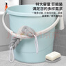 福愛(ài)家加大30L水桶提水桶塑料桶儲水桶洗澡桶拖把桶洗車(chē)桶洗腳泡腳桶 曬單實(shí)拍圖
