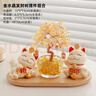 赟婭黃水晶發(fā)財樹(shù)招財貓入戶(hù)玄關(guān)辦公室桌面擺件家居裝飾喬遷生日禮物 招財進(jìn)寶招財貓發(fā)財樹(shù)套裝【金色】 曬單實(shí)拍圖