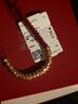 潮宏基盤(pán)纏金足金古法黃金手鏈本命年紅繩送女友生日禮物計價(jià)  約10.5g 曬單實(shí)拍圖