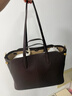 Songmont山下有松循跡系列托特包牛皮大容量通勤單肩手提包【新年禮物】 紅陶棕 大號 曬單實(shí)拍圖