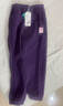 茵曼（INMAN）女童加絨褲子愛(ài)心標章冬季兒童中大童奧粒絨保暖褲保暖休閑長(cháng)褲 紫色 140 曬單實(shí)拍圖