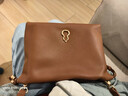 半坡飾族（bampo）【茶香小牛皮】如愿云朵包mini 真皮單肩包垃圾袋斜挎包520禮物 棕色701 曬單實(shí)拍圖