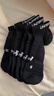 安德瑪（Under Armour）襪子【3雙】籃羽毛球運動(dòng)襪男女跑步船襪薄款防臭毛巾短棉襪 曬單實(shí)拍圖