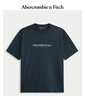 Abercrombie & Fitch美式復古舒適經(jīng)典百搭棉質(zhì)LOGO圓領(lǐng)短袖T恤25秋季男裝175-5430 藏青色 XL (180/116A) 曬單實(shí)拍圖
