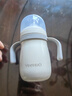 英氏（YEEHOO）嬰兒鴨嘴保溫學(xué)飲杯兒童寶寶幼兒園水杯小月齡6個(gè)月以上1防嗆 小月齡保溫杯【鴨嘴頭+吸管頭】重力球+背帶 300ml 曬單實(shí)拍圖