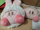 嘉百利星之卡比掛飾毛絨玩具公仔龍驤包掛件兔耳朵玩偶書(shū)包生日禮物女生 粉色星之卡比+兔兔外套 12厘米 曬單實(shí)拍圖