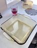 格娜斯正方形耐熱玻璃烤盤(pán)烤箱用微波爐專(zhuān)用魚(yú)盤(pán)餐盤(pán)菜盤(pán)蛋糕披薩焗飯盤(pán) 曬單實(shí)拍圖