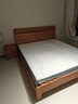 京東京造悅楓實(shí)木床 天然橡膠木 雙人床原木色1.8×2米 邦尼爾床墊套裝 曬單實(shí)拍圖