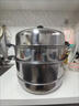 食品級不銹鋼雙層蒸鍋家用二三層鍋大號湯鍋蒸饃蒸魚(yú)鍋電磁爐煤氣 爆款：【食品級特厚加高】三層 32cm 曬單實(shí)拍圖