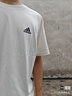 adidas情侶休閑純棉上衣圓領(lǐng)短袖T恤男女夏季阿迪達斯官方輕運動(dòng) 米白   S 曬單實(shí)拍圖