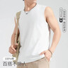 帛芮寬肩背心男純棉運動(dòng)無(wú)袖背心內穿健身籃球跑步男士白色打底汗衫 曬單實(shí)拍圖
