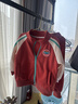 贏(yíng)一貝（Yingyibei）男童運動(dòng)套裝秋裝嬰兒衣服兒童運動(dòng)服新款女童寶寶春秋外套秋季 安哥拉紅色 100 曬單實(shí)拍圖